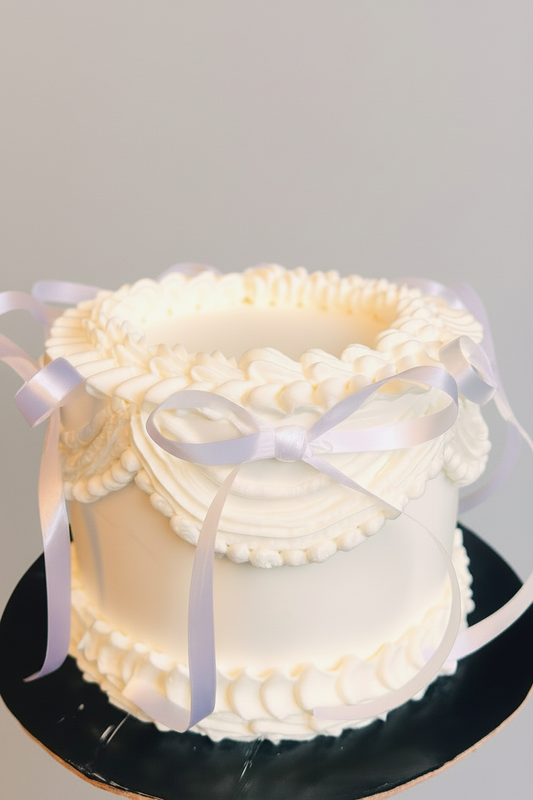 Vintage Lace Ribbon Cake
