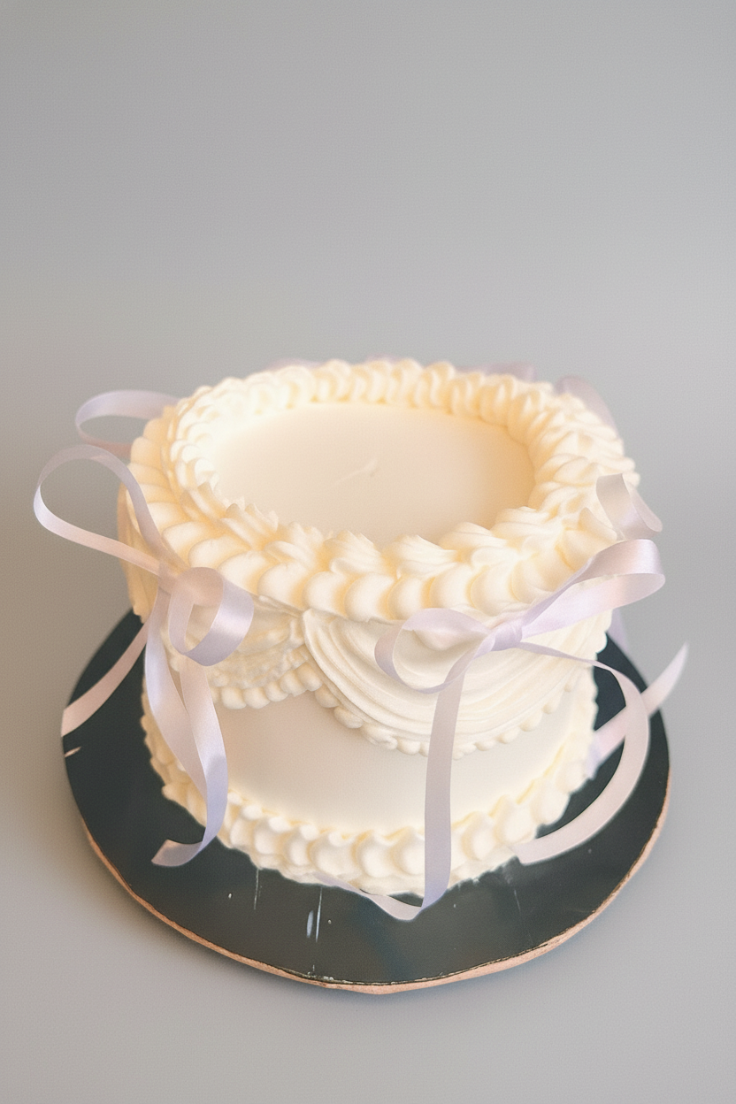 Vintage Lace Ribbon Cake