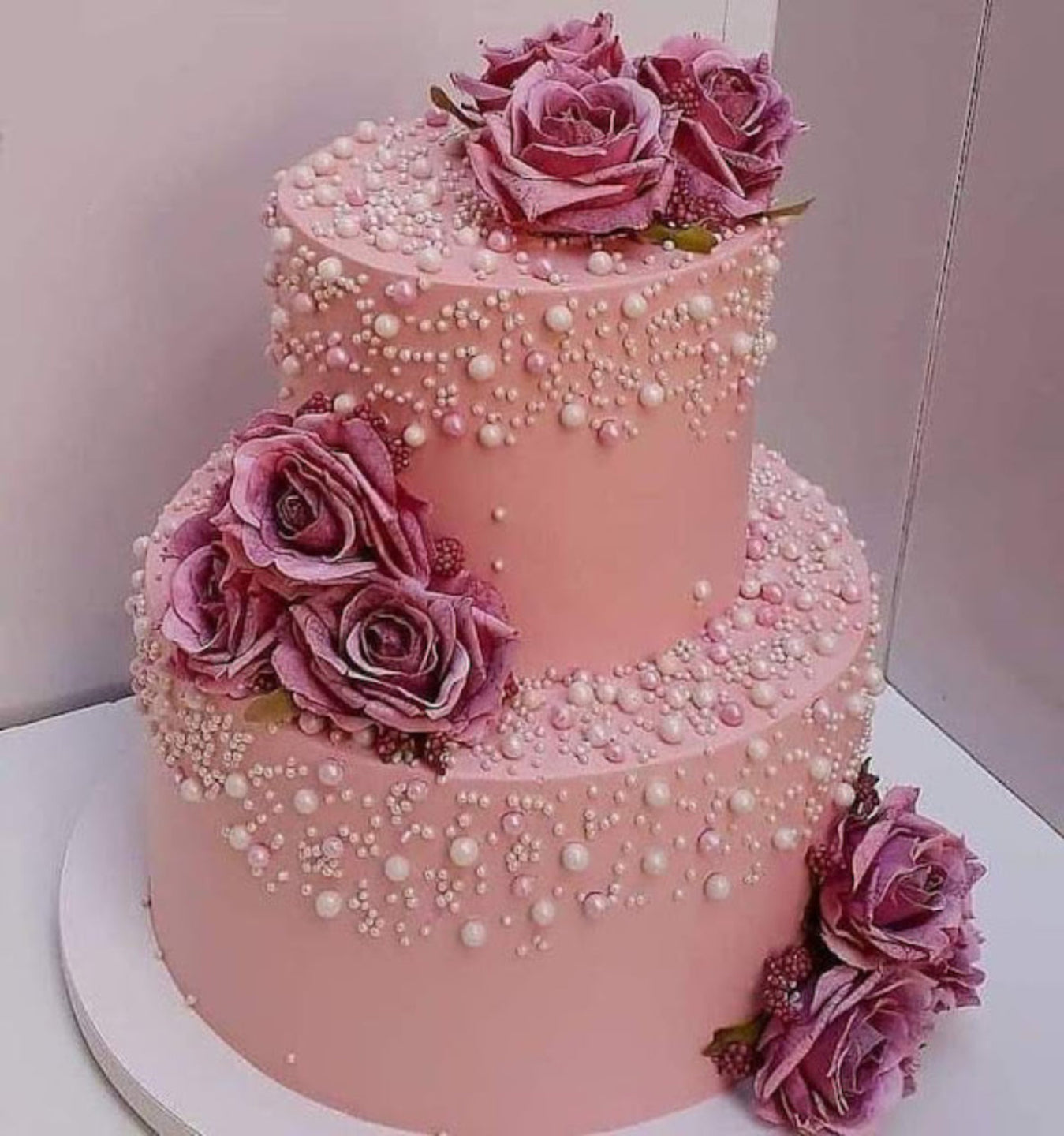 2 Tier Wedding Cake