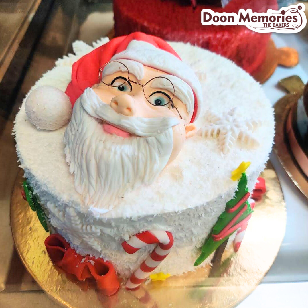 Santa Claus Photo Cake