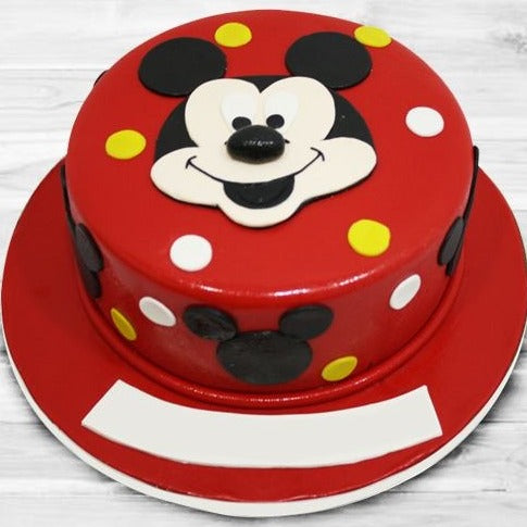 Mickey Mouse Fondant Cake for Kids