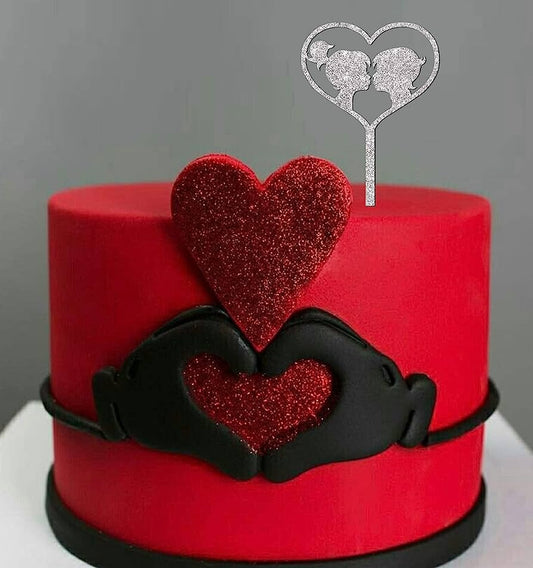 Red Velvet Couple Cake