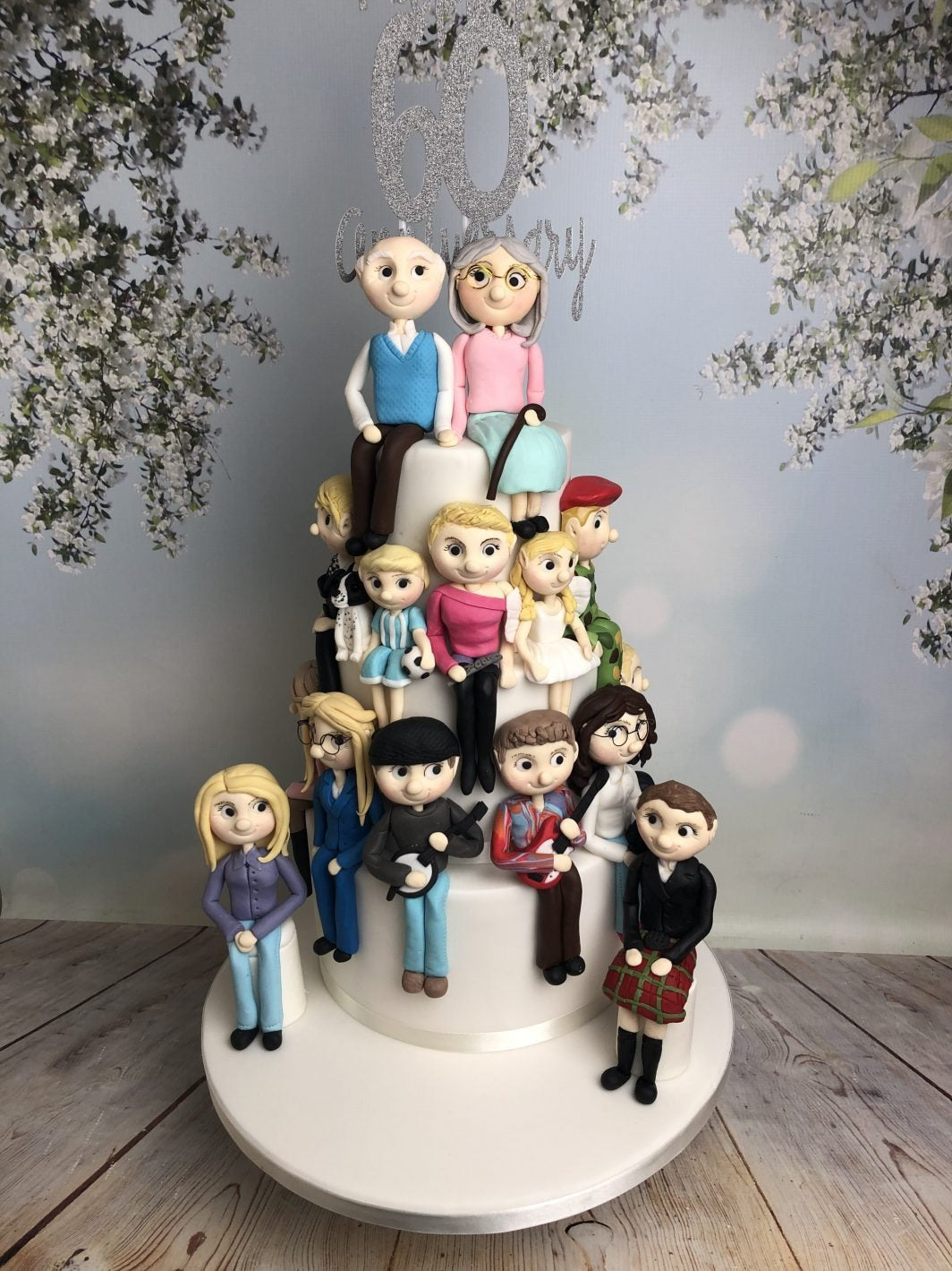 3 Tier Family Eggless Cake | Doon Memories