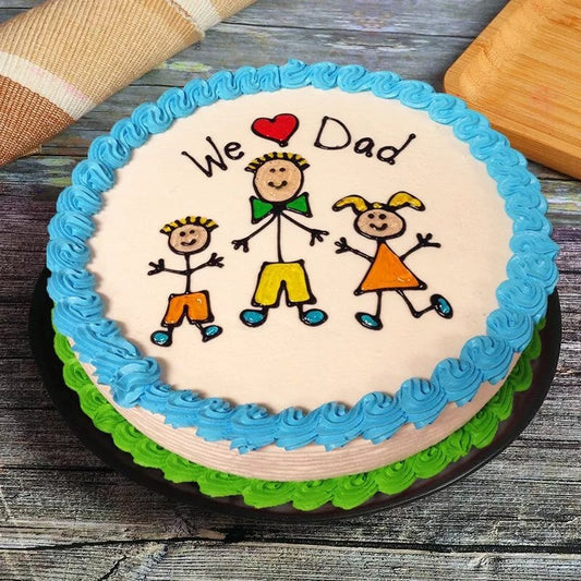 We Love You DAD Cake