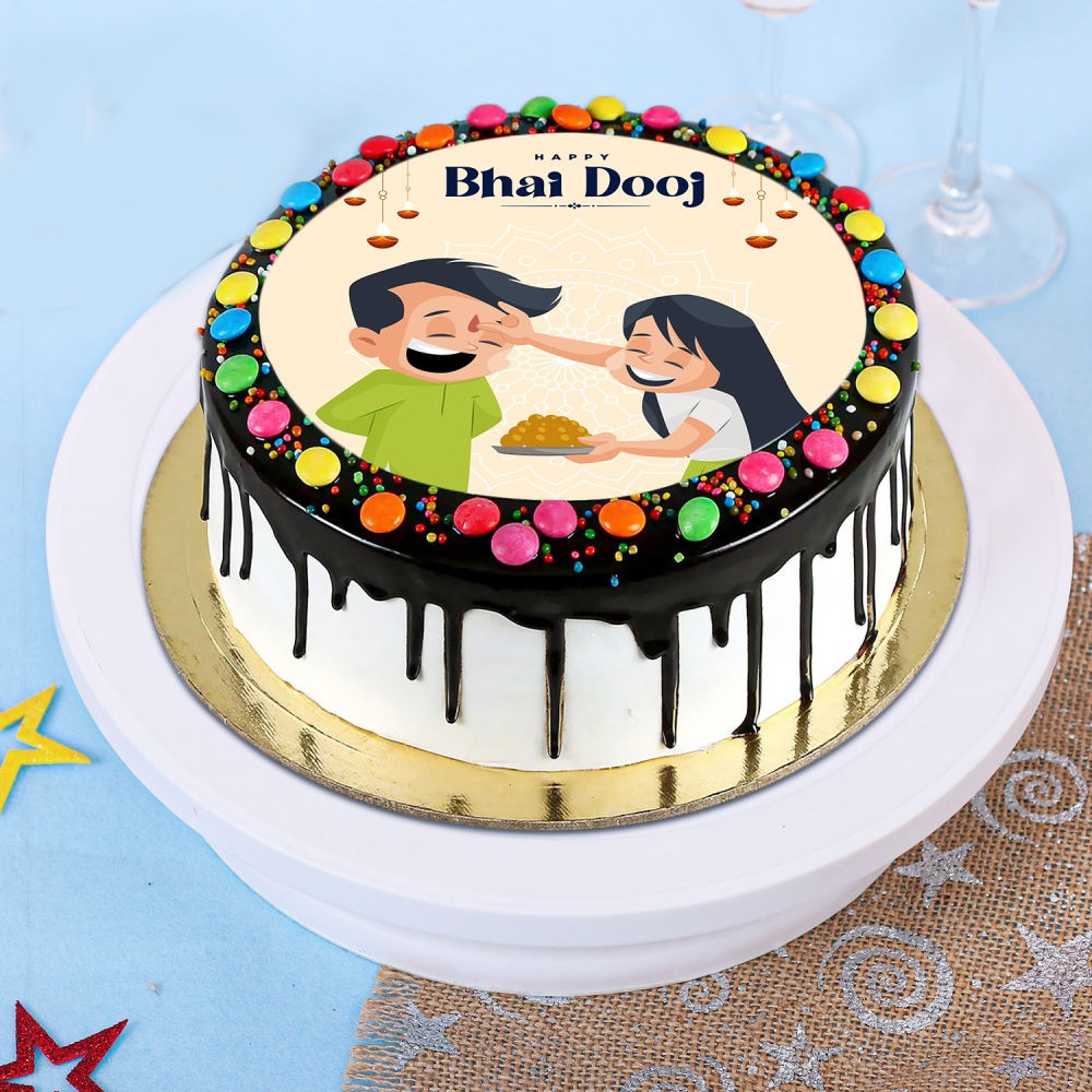 Bhaiya Dhoj Theme Cake