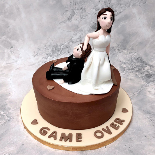 Game Over Cake - Bachelor Party Cake