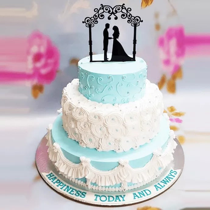 3 Tier Engagement Cake | Doon Memories