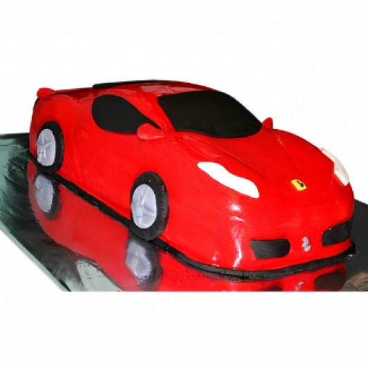 Red Ferrari Car Cake