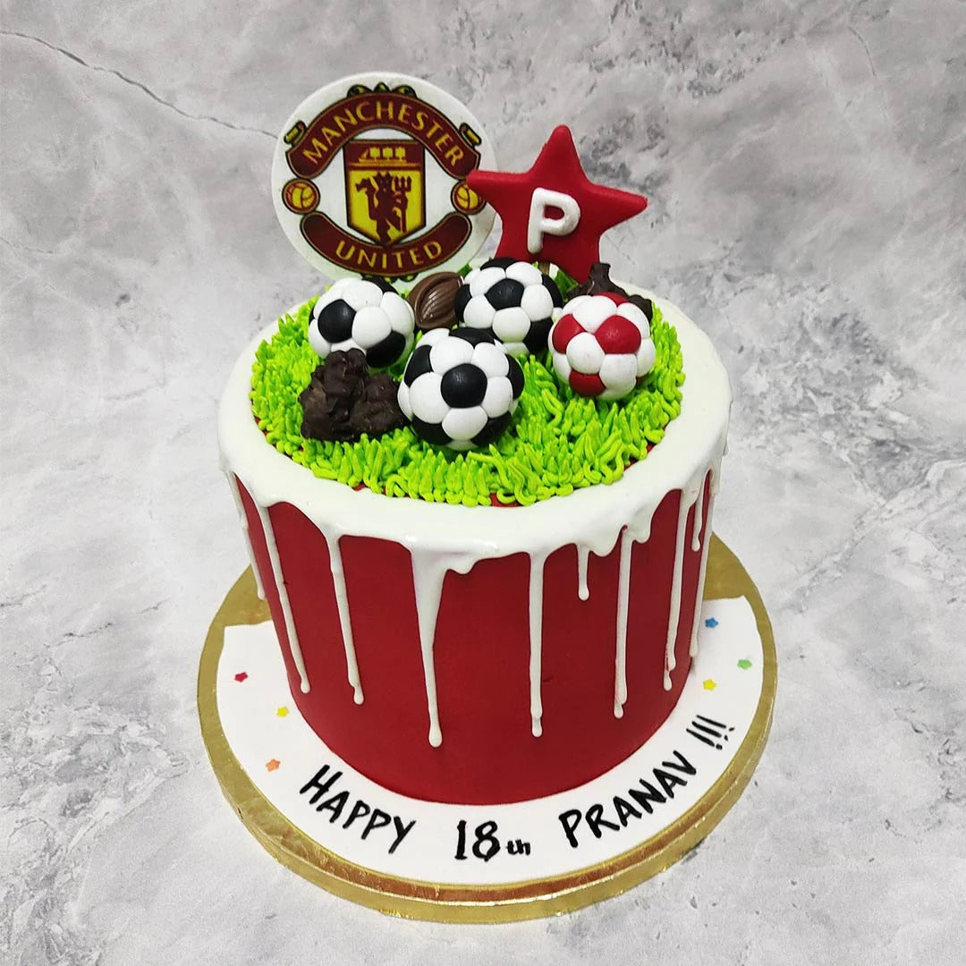 Manchester United Football Cake