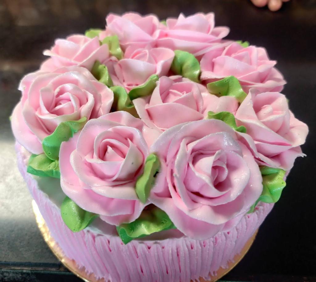 Pink Flowers Cake | Doon Memories