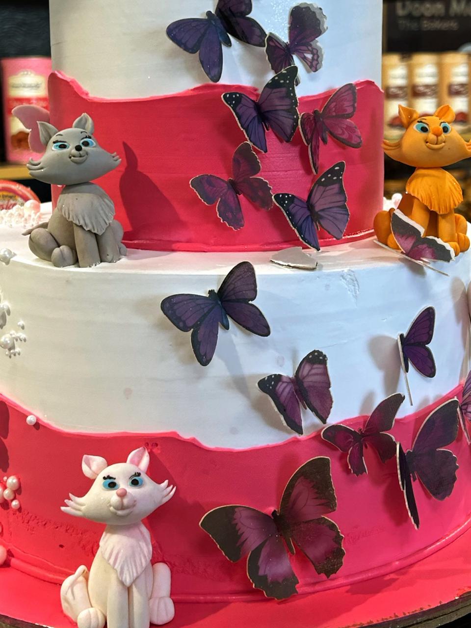 Cats and Butterflies Cake Theme | Doon Memories