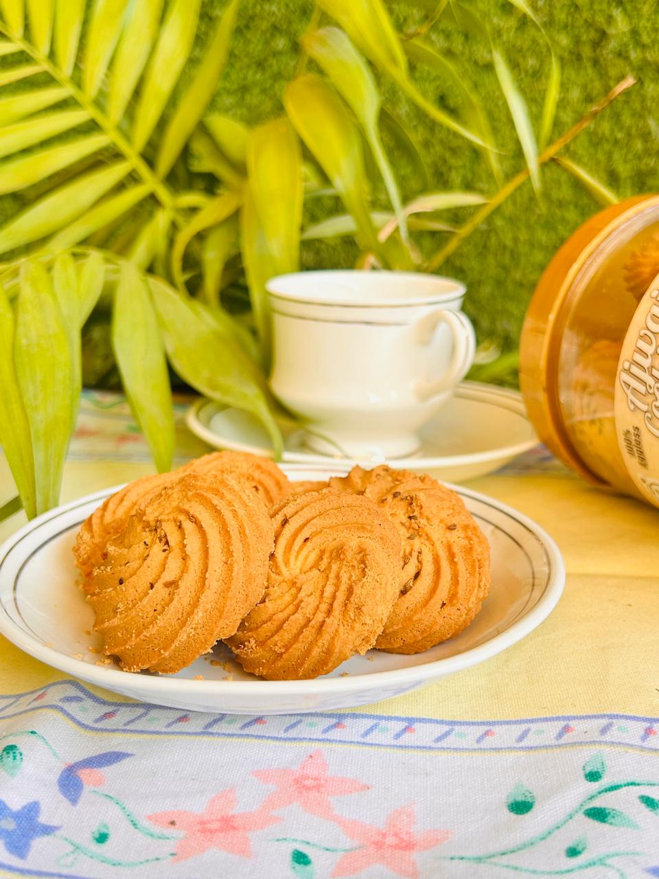 Premium Eggless Ajwain Cookies | Doon Memories