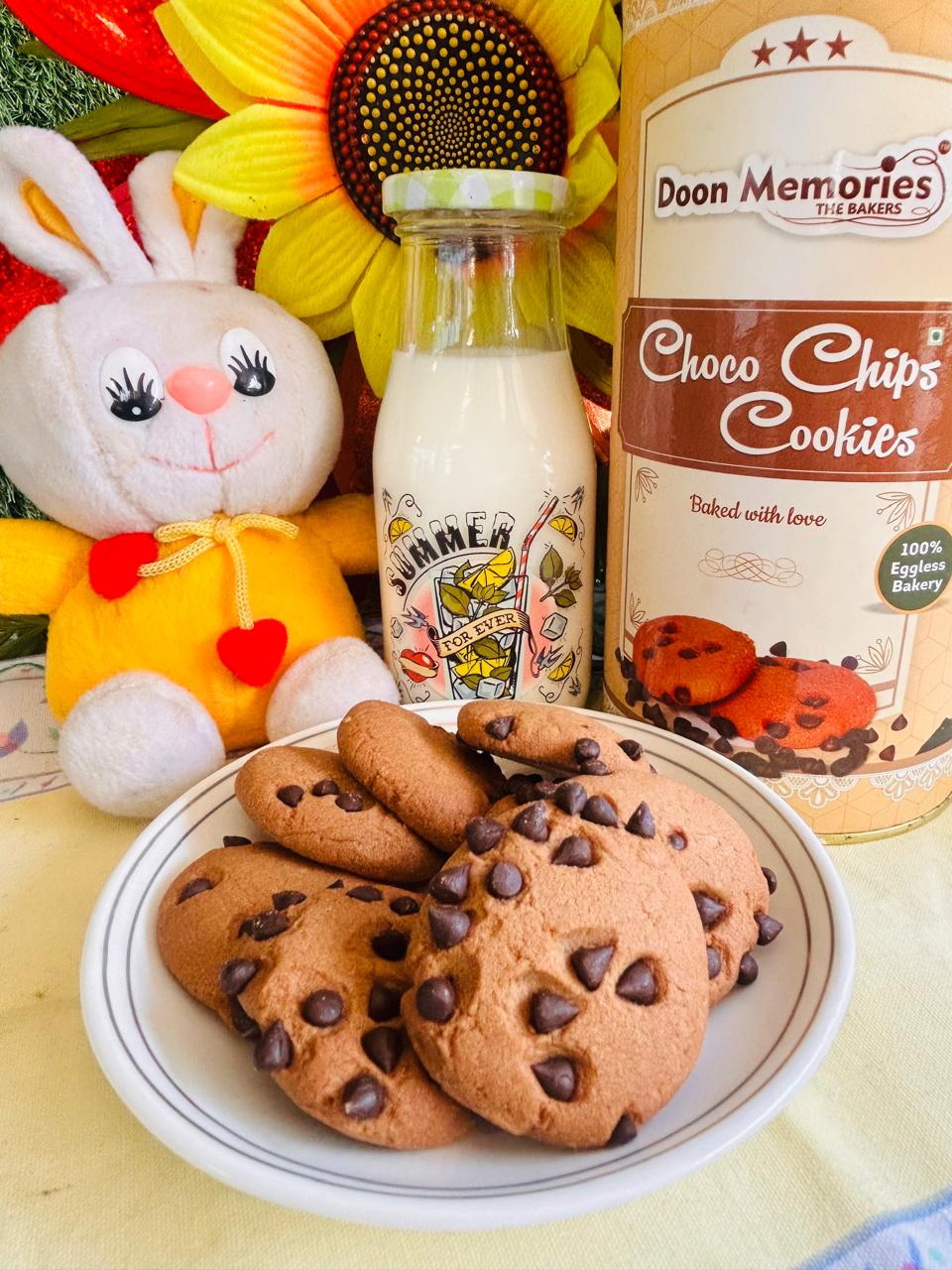 Premium Eggless Choco Chips Cookies | Doon Memories