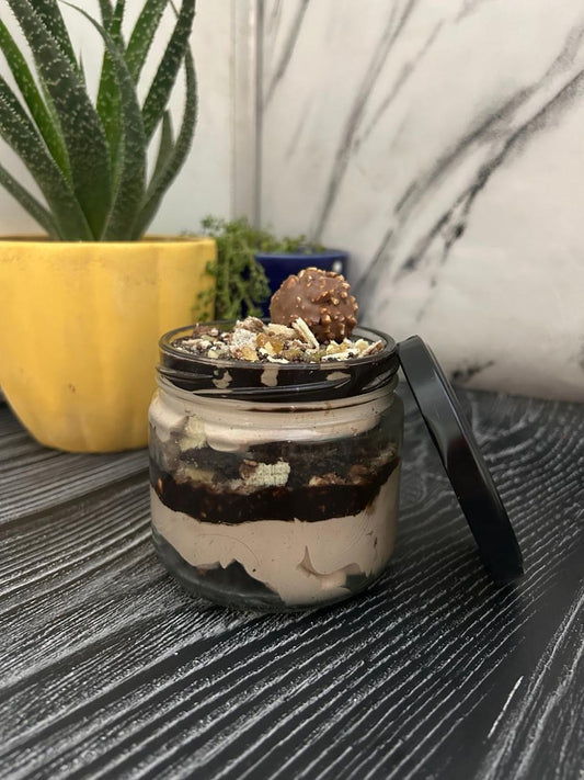Chocolate jar cakes