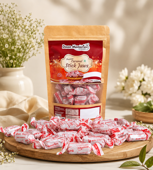 Caramel Stick Jaws Toffees, 100g
