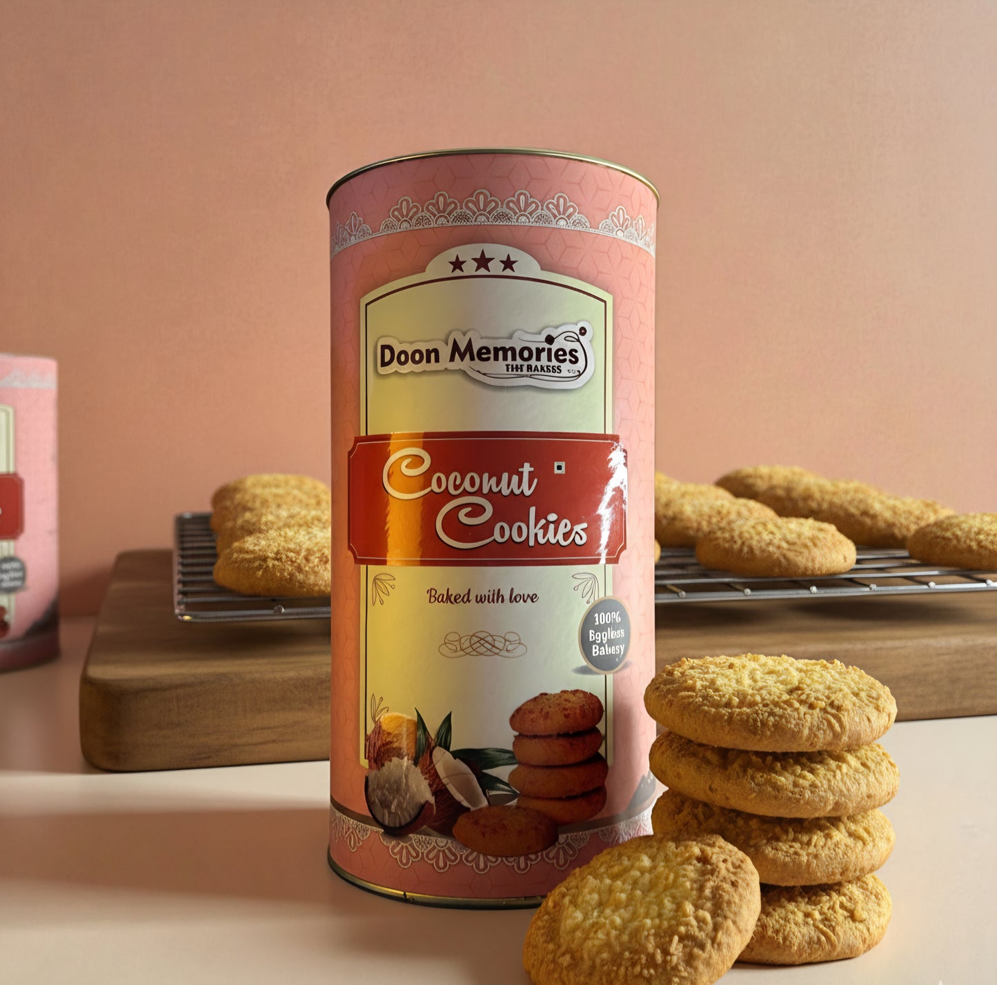 Premium Eggless Coconut Cookies: Tropical Delight in Every Bite