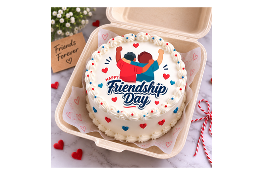 Happy Friendship Day Pineapple Bento Photo Cake