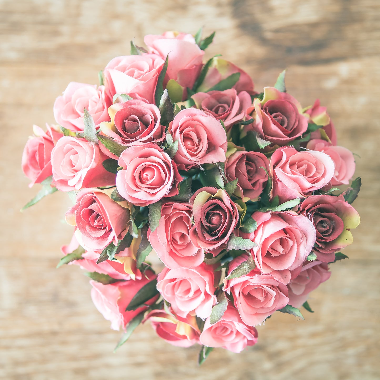 10 pink roses bouquet